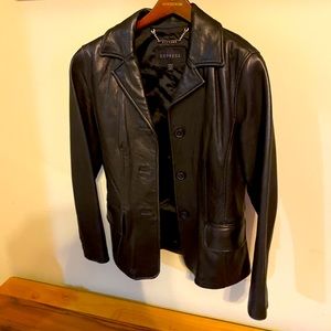 Beautiful Soft Leather Jacket -Express Sz XS